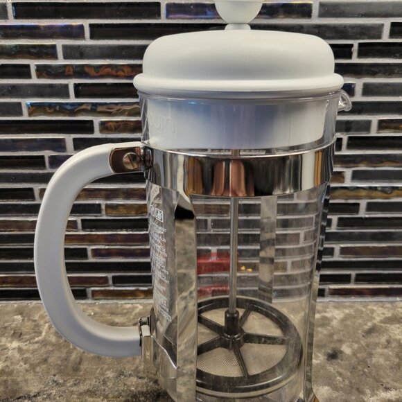 BODUM CHAMBORD FRENCH COFFEE PRESS 8 CUP 34 OZ TRITAN PLASTIC GRAY PORTUGAL RARE - Picture 2 of 14
